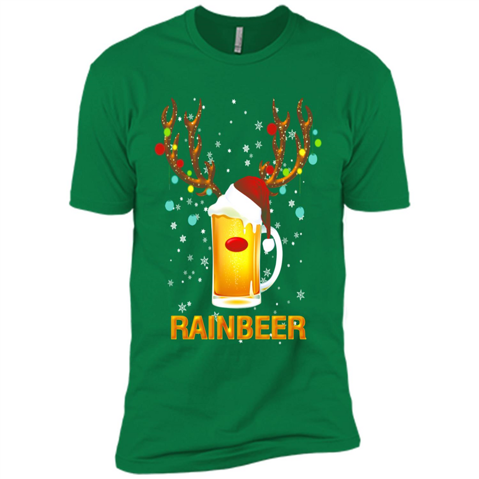 Rainbeer Funny Reindeer Beer Lover