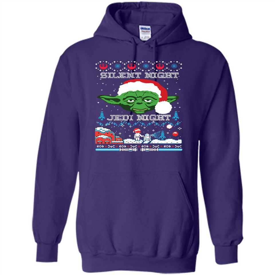 YODA SILENT NIGHT JEDI NIGHT CHRISTMAS UGLY SWEATER