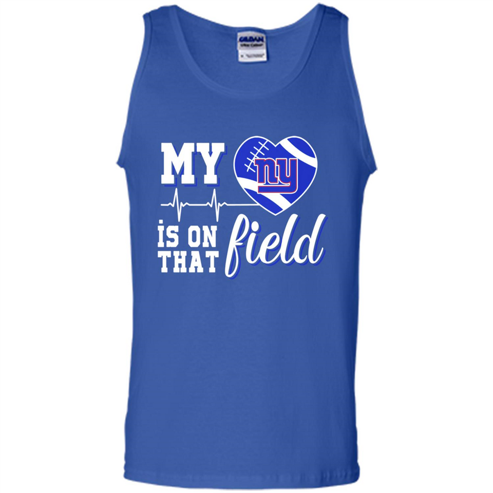 New York Giants Football My Heart is on that Field - Tank Top