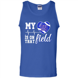 New York Giants Football My Heart is on that Field - Tank Top