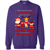 Never Underestimate A February Woman Watches Hallmark Movies Sweatshirt PINGPONG