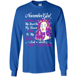 November Butterfly Girl - Long Sleeve T-Shirt