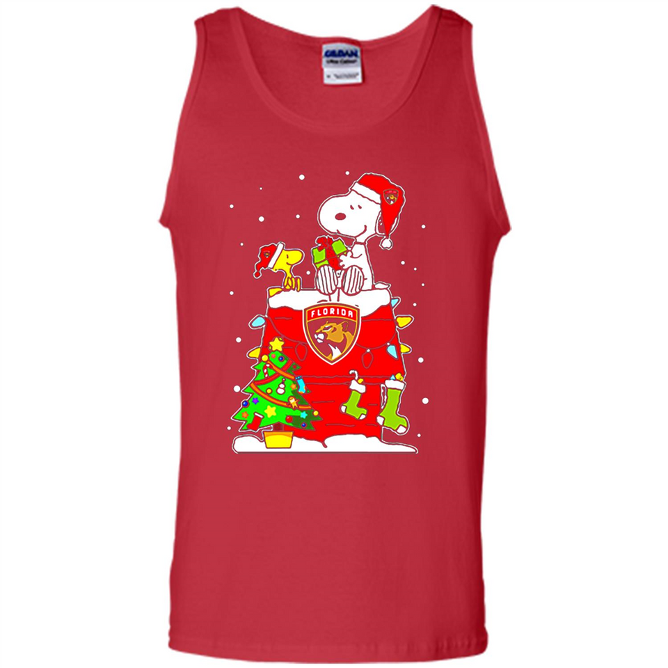 Florida Panthers Snoopy Ugly Christmas Sweaters - Tank Top
