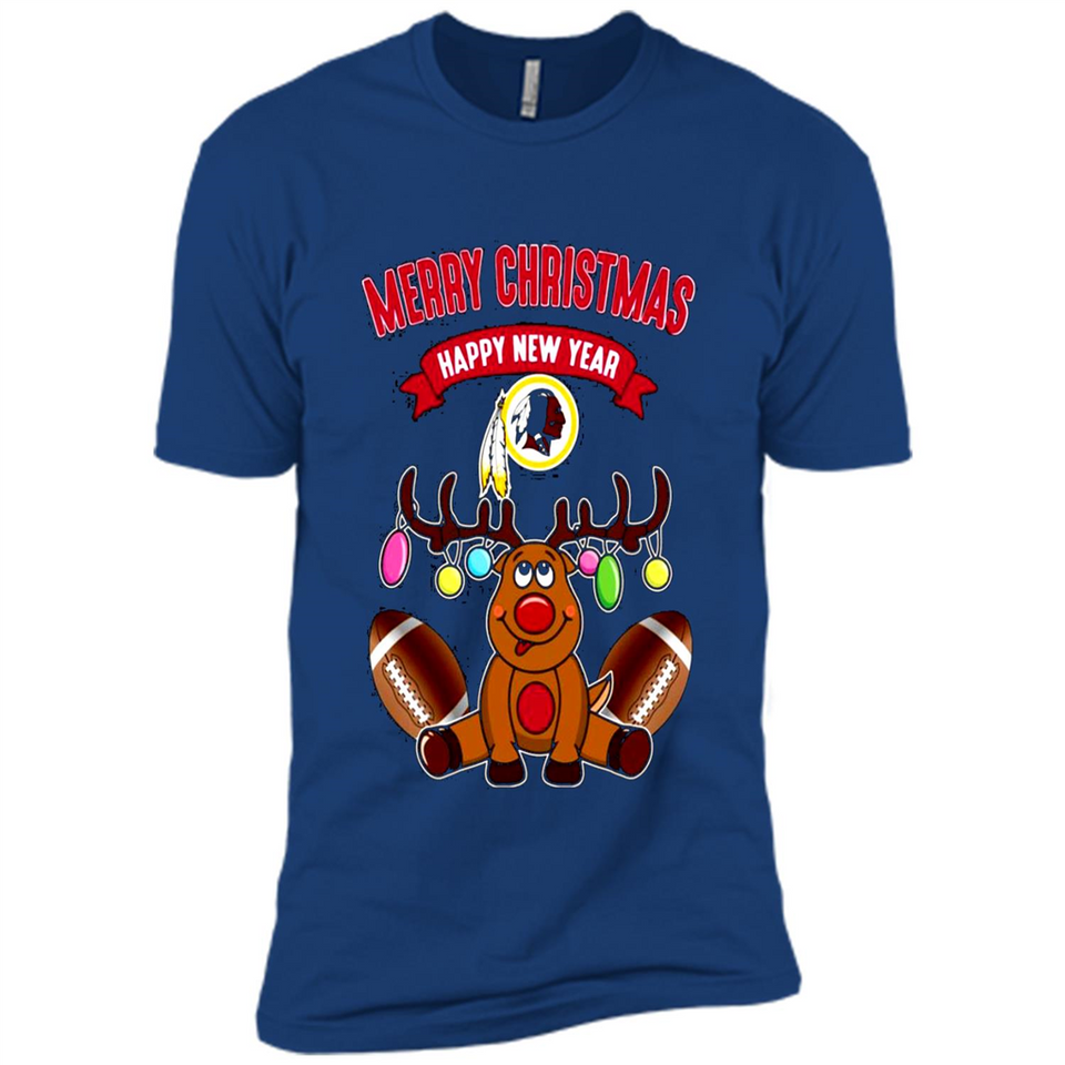 Washington Redskins NFL Reindeer Funny Merry Christmas And Happy New Year