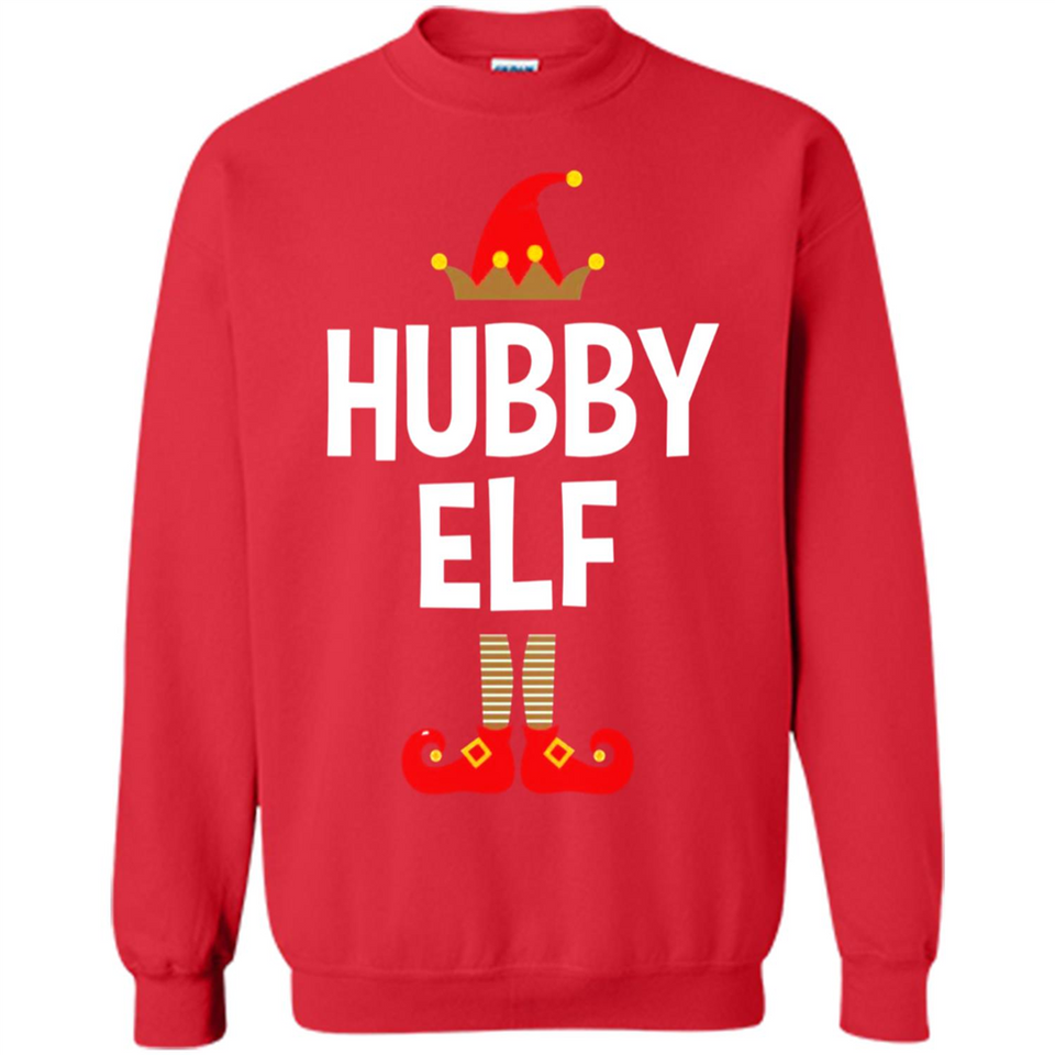 Hubby Elf Shirt - Family Matching Christmas Pajamas - Sweatshirt