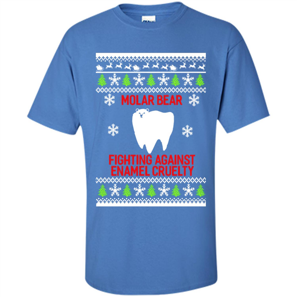 Molar bear fighting against enamel cruelty Christmas - Shirt