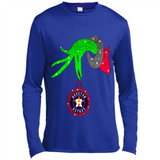 GRINCH HAND HOLDING HOUSTON ASTROS GLITTER CHRISTMAS PINGPONG