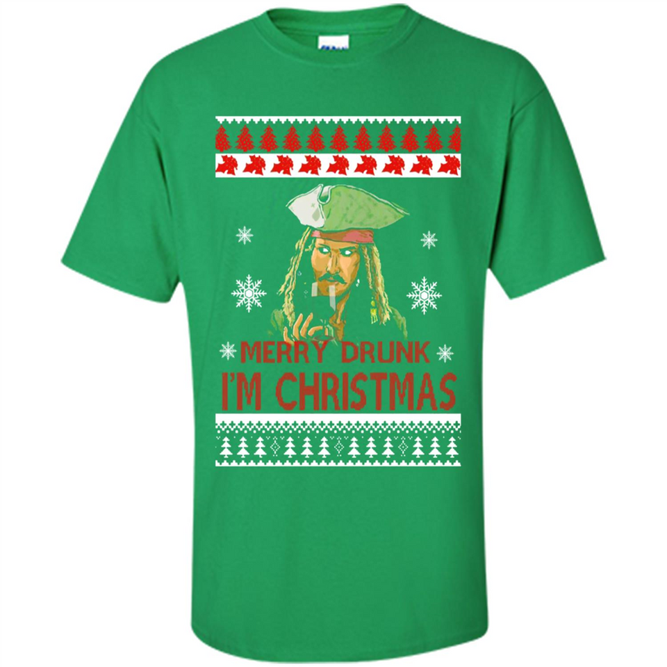 Jack sparrow Merry Drunk I'm Christmas - Shirt