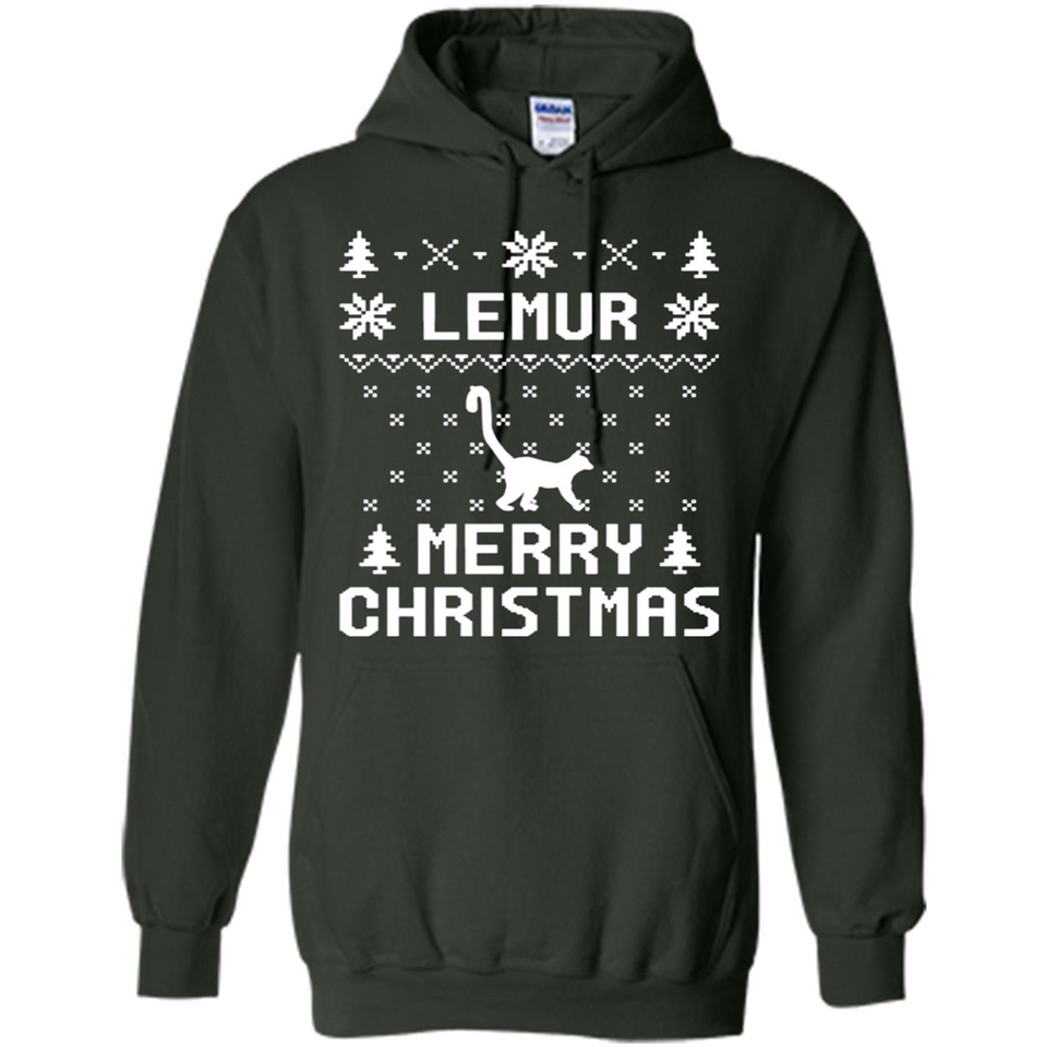 Vintage Tee For Women Men Graphic Shirts Lemur Ugly Christmas Sweater - Hoodie