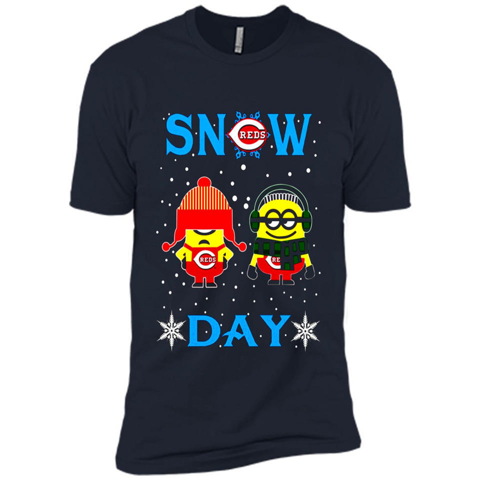 Snow Day Shirt For Cincinnati Reds Vs Minion Fans pingpong