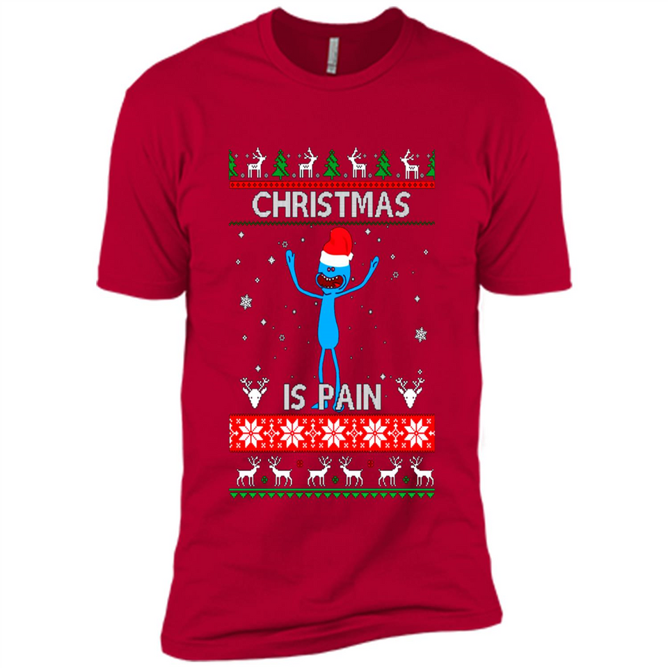 Mr Meeseeks Christmas Is Pain – Rick and Morty Christmas Sweater PINGPONG