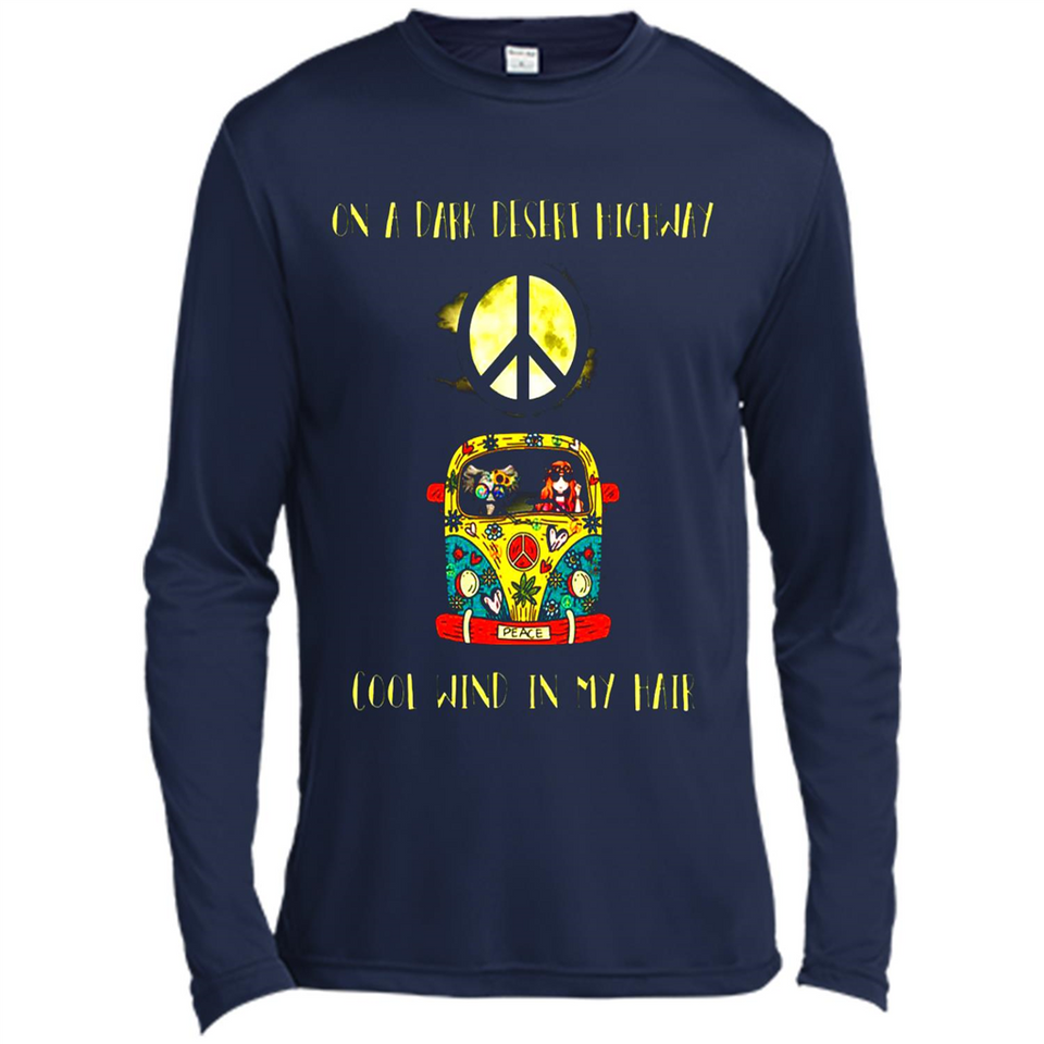 Peace-On A Dark Desert Highway Cool Wind In My Hair Shirt PINGPONG - Canvas Long Sleeve T-Shirt