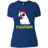 Pugicorn Pug Unicorn Funny Shirt PINGPONG - Ladies' Boyfriend T-Shirt