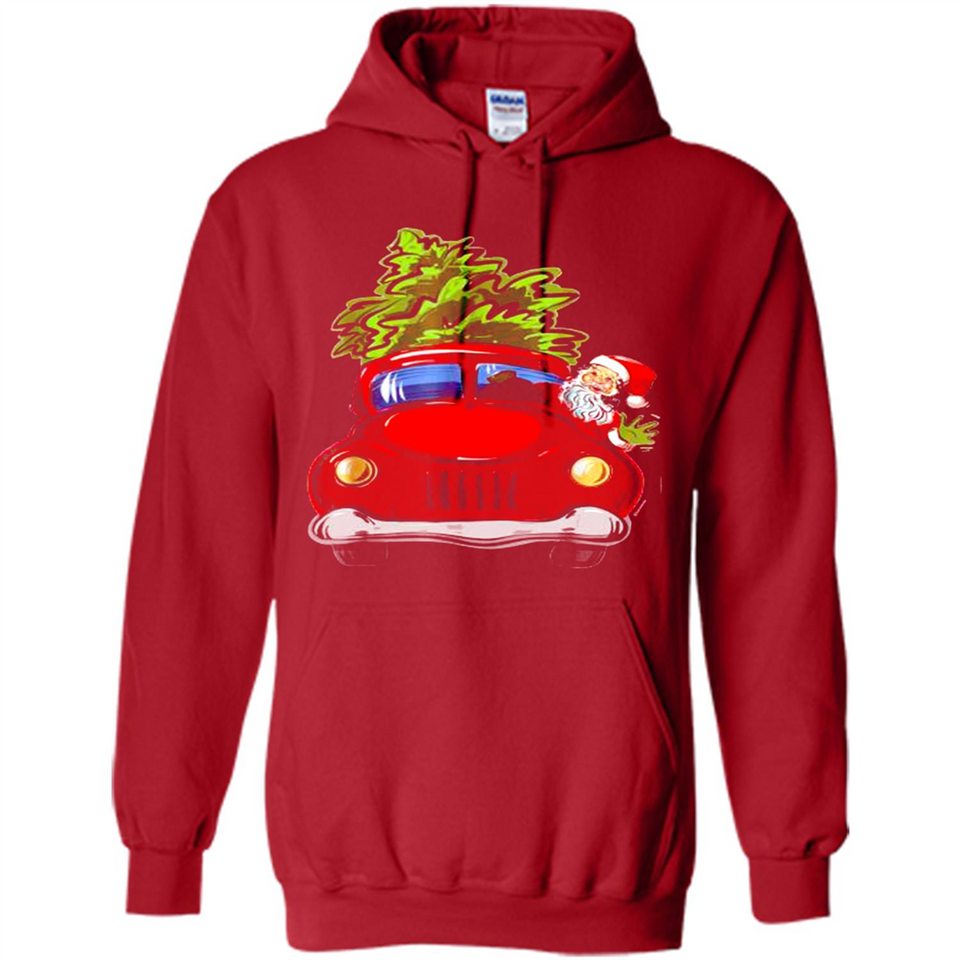 Vintage Santa red Truck Christmas Tree PINGPONG