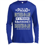 I'm A Proud Mother In Law Of A Freaking Awesome Daughter - Canvas Long Sleeve T-Shirt
