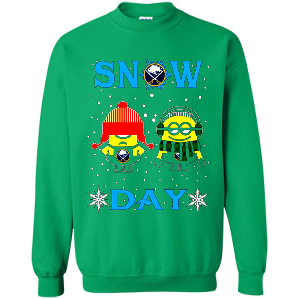 Snow Day Shirt For Buffalo Sabres Vs Minion Fans pingpong