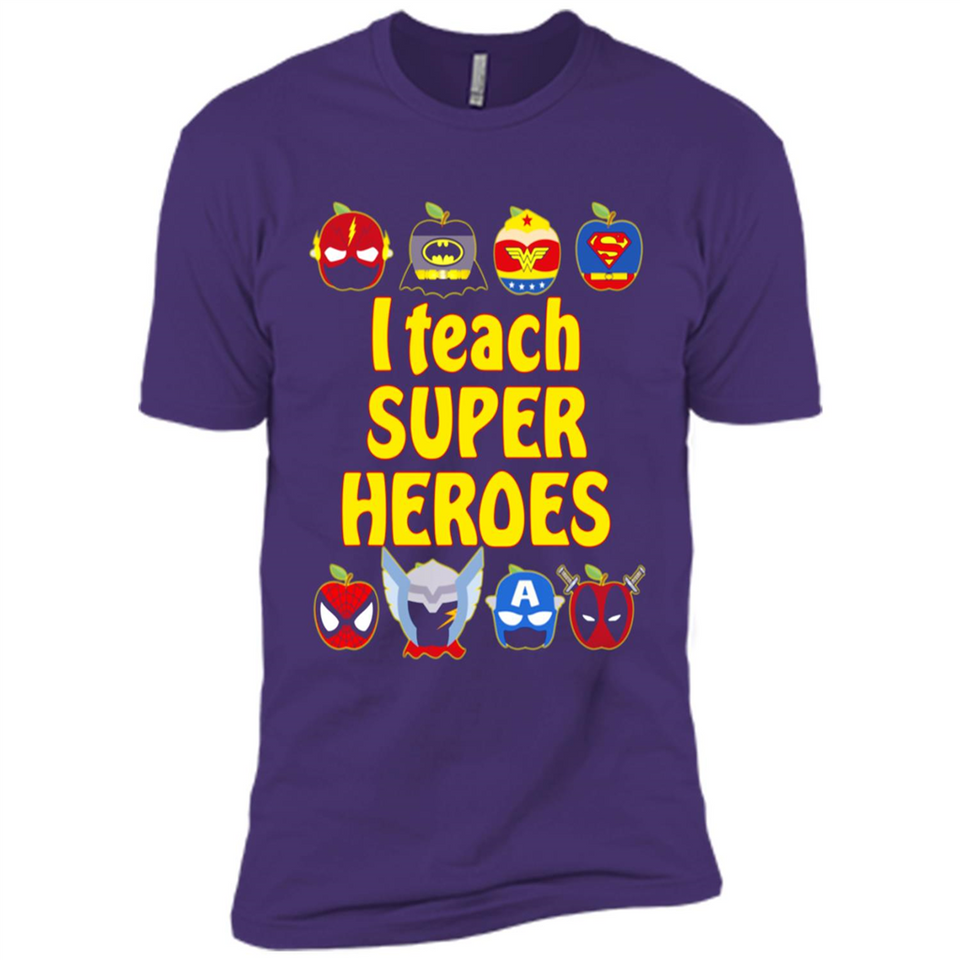 I Teach Super Heroes Funny Marvel - Premium Short Sleeve T-Shirt