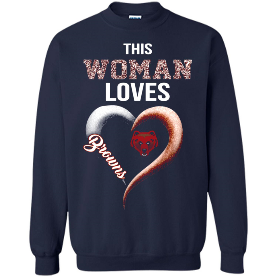 This Woman love Browns NFL football team - Sweatshirt