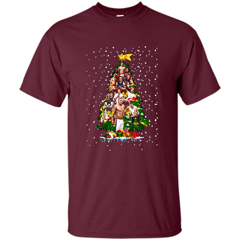 J.J. Watt Christmas Tree ugly sweater PINGPONG