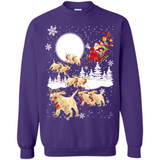Christmas Santa Golden Retriever Sleigh For Labrador Retriever