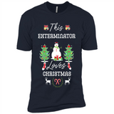 This Exterminator Loves Christmas Tree Shirt with Snowman