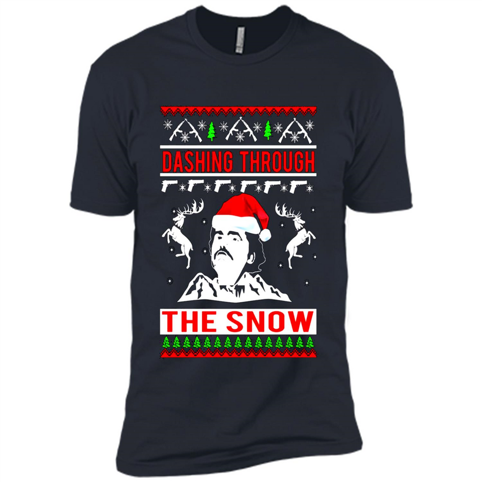 Narcos dashing through the snow Christmas sweatshirt PINGPONG