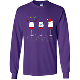 Christmas Red Wine Funny Merry Xmas Sweatshirt - Long Sleeve T-Shirt