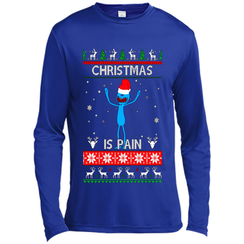Mr Meeseeks Christmas Is Pain – Rick and Morty Christmas Sweater PINGPONG
