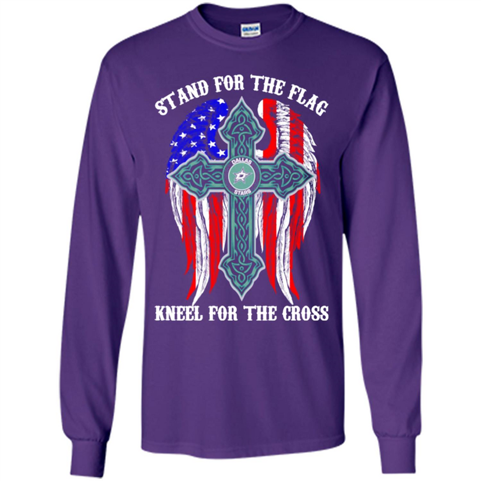 Dallas Stars - stand for the flag kneel for the cross