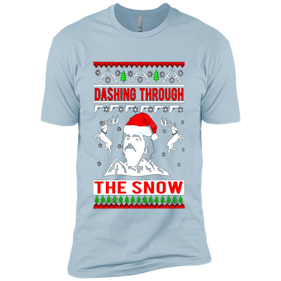 Narcos dashing through the snow Christmas sweatshirt PINGPONG