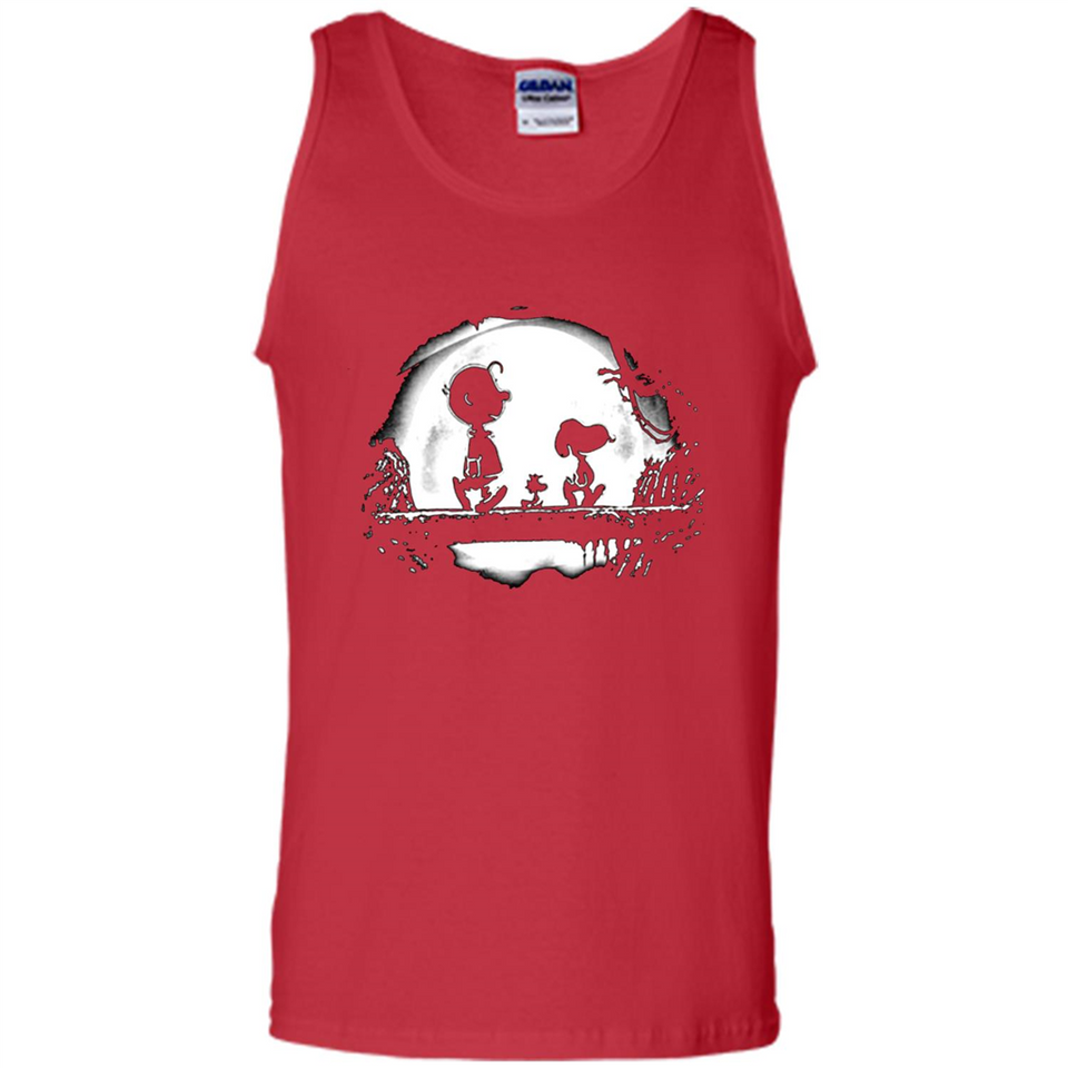 Snoopy The Peanuts Walking To The Moon