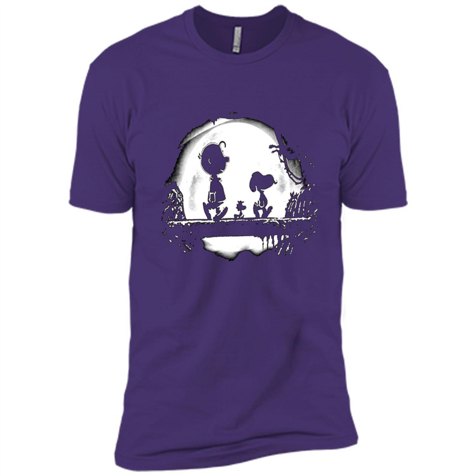 Snoopy The Peanuts Walking To The Moon