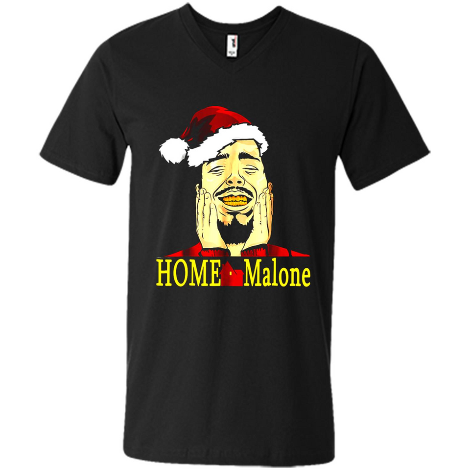 Home Malone Shirt Post Malone Christmas Sweatshirt - Men's V-Neck