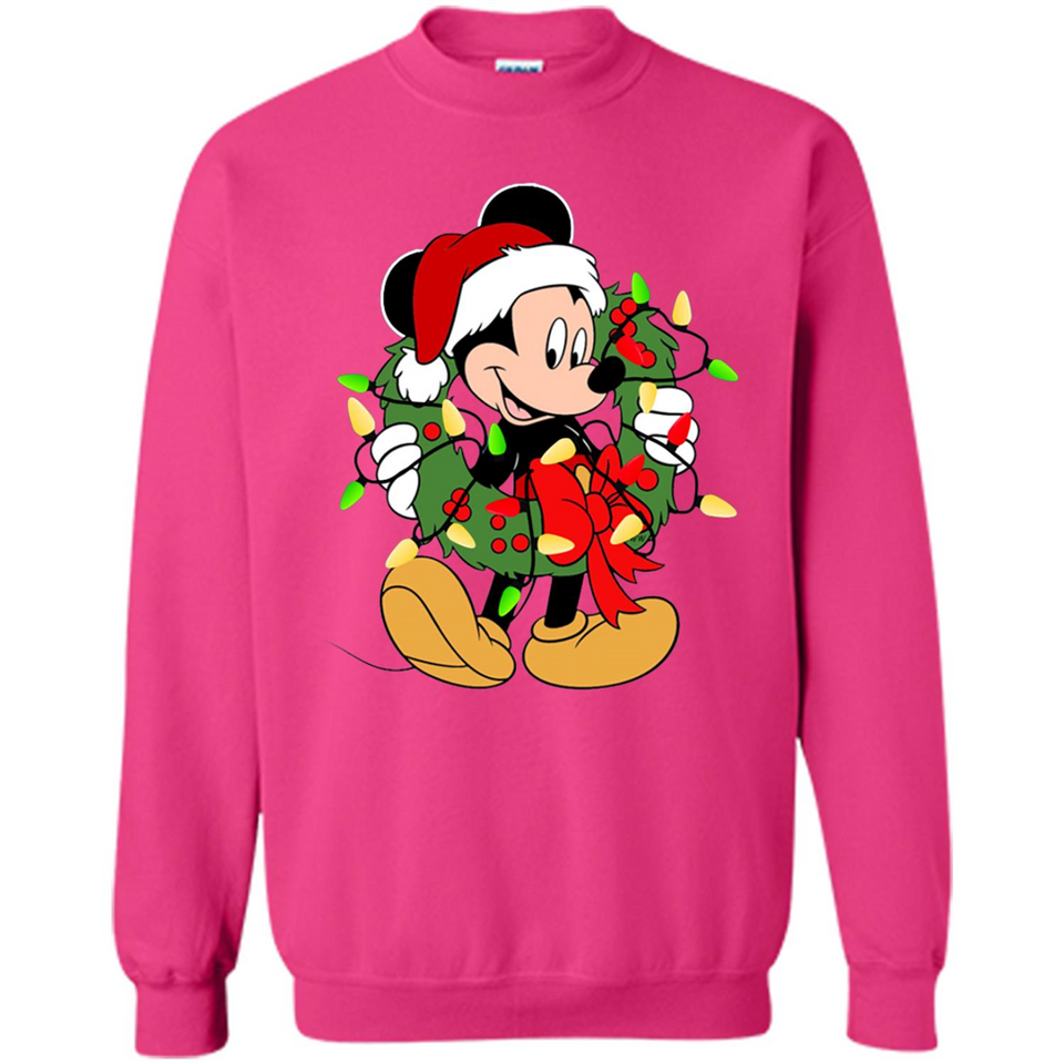 Disney Mickey Mouse Christmas Lights Sweatshirt - Sweatshirt