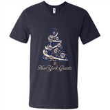 New York Giants NFL Football Team Logo Christmas Tree T-Shirt - Men's V-Neck
