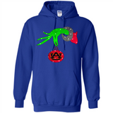 GRINCH HAND HOLDING AUBURN TIGERS GLITTER CHRISTMAS PINGPONG
