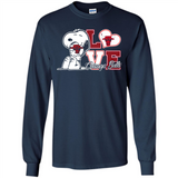 Snoopy loves NBA Chicago Bulls - Long Sleeve T-Shirt