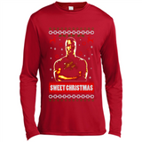 Christmas Ugly Sweater Floyd Mayweather Sweet Christmas - Canvas Long Sleeve T-Shirt