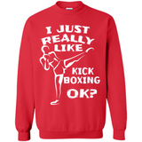 Kick Boxing Shirt Kick Boxer Boxing Workout - Sweatshirt