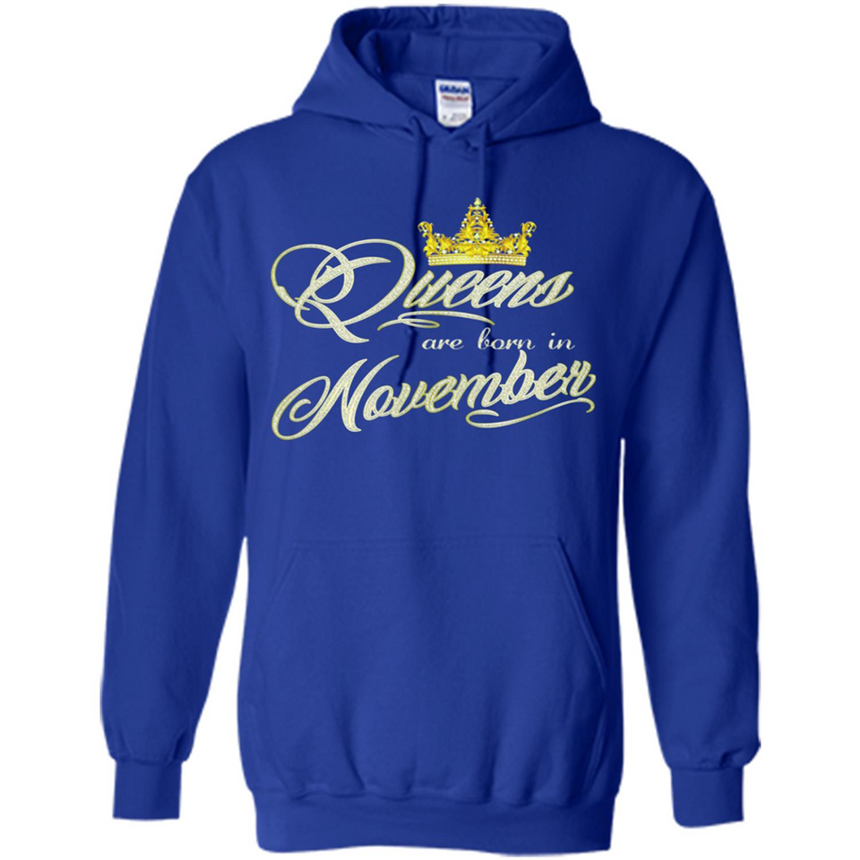 Queens Are Born In November Golden T-Shirt