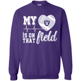 Oakland Raiders Football My Heart is on that Field - Sweatshirt