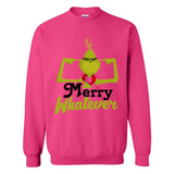 Grinch Merry Whatever Funny Christmas Sporty - Sweatshirt