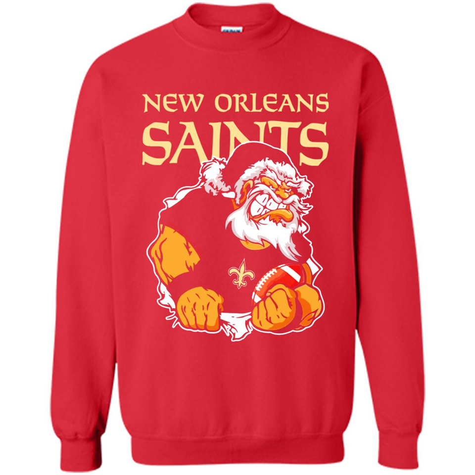 Grumpy Santa Claus New Orleans Saints Football Team PINGPONG