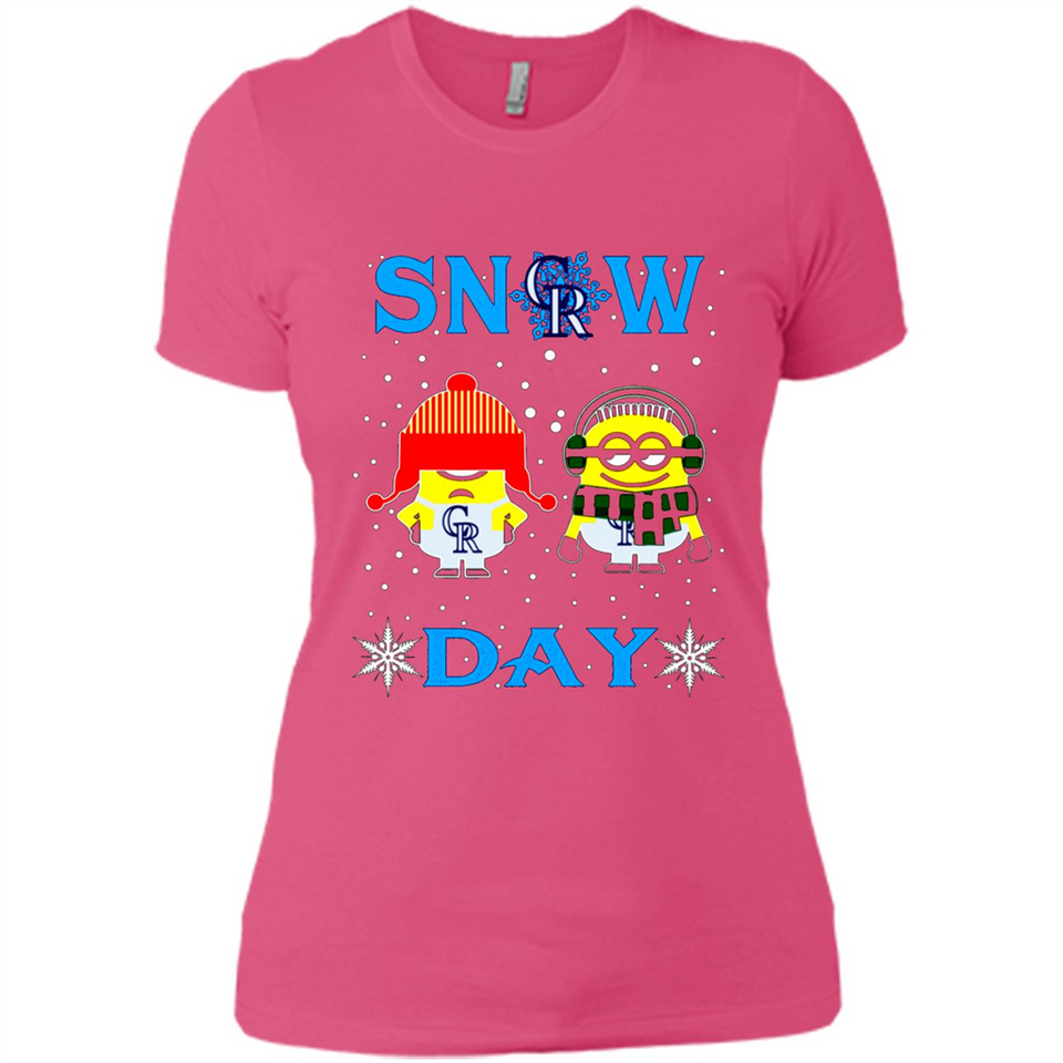 Snow Day Shirt For Colorado Rockies Vs Minion Fans pingpong