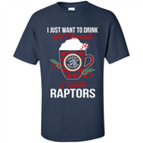 I Just Want To Drink Hot Chocolate & Watch Toronto Raptors Ugly Christmas Sweater PINGPONG