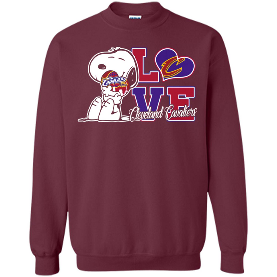 Snoopy loves NBA Cleveland Cavaliers - Sweatshirt