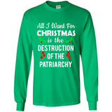 All I Want For Christmas Is The Destruction Of The Patriarchy sweater PINGPONG
