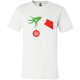 Funny Grinch Hand holding Firefighter ornament Christmas Sporty T-Shirt - Canvas Unisex T-Shirt