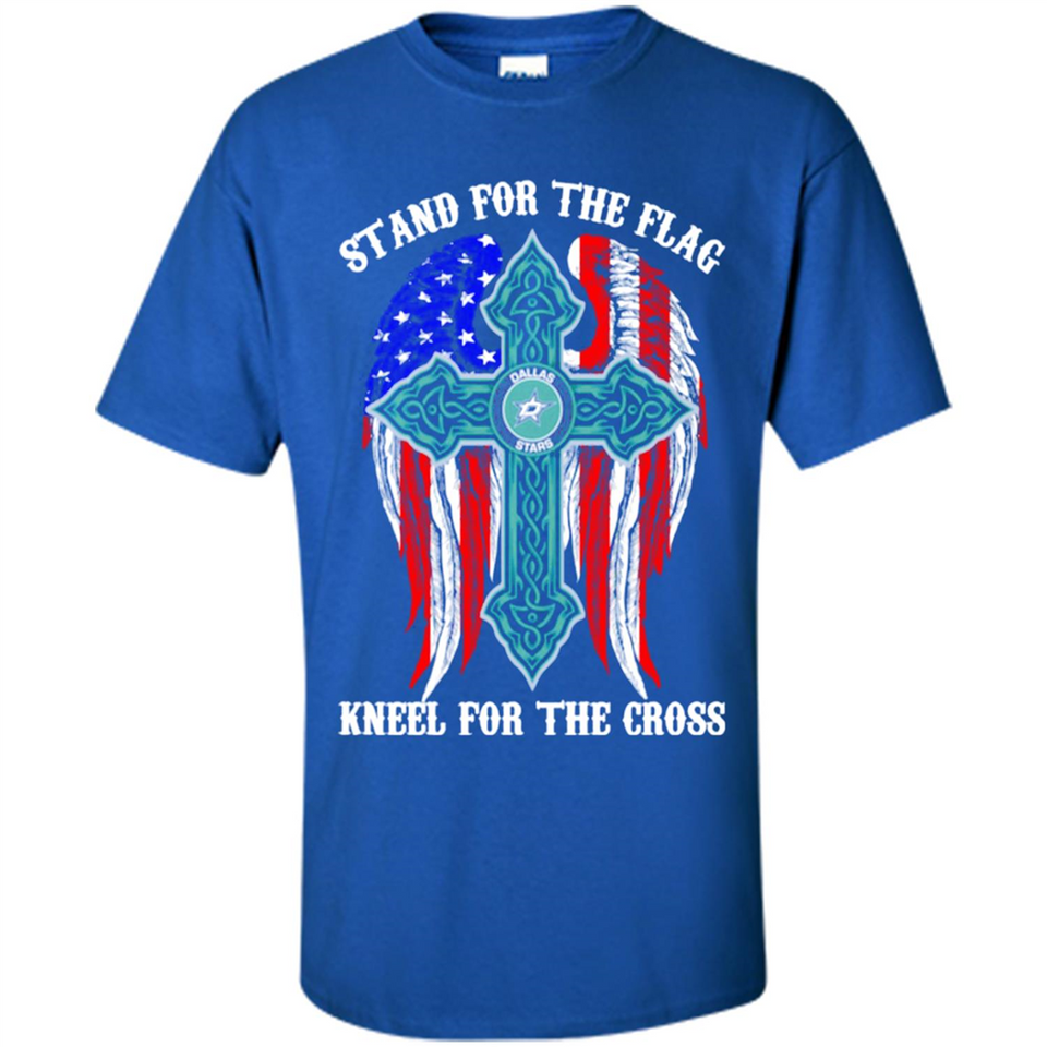 Dallas Stars - stand for the flag kneel for the cross
