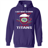 I Just Want To Drink Hot Chocolate & Watch Tennessee Titans Ugly Christmas Sweater PINGPONG